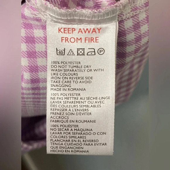 Urban Outfitters Lavender  Gingham Mini Skirt - Picture 8 of 8